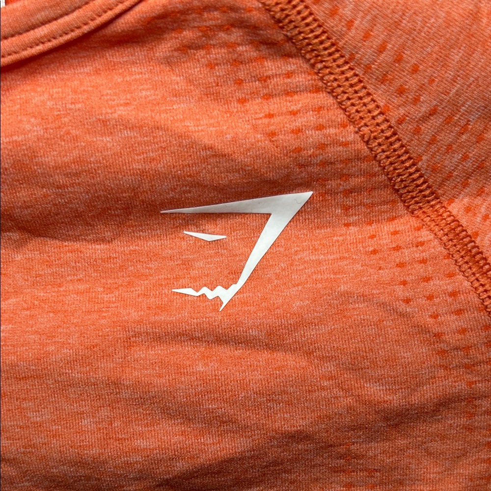 Gym Shark Women's Orange Long Sleeve Workout Top - Picture 4 of 9